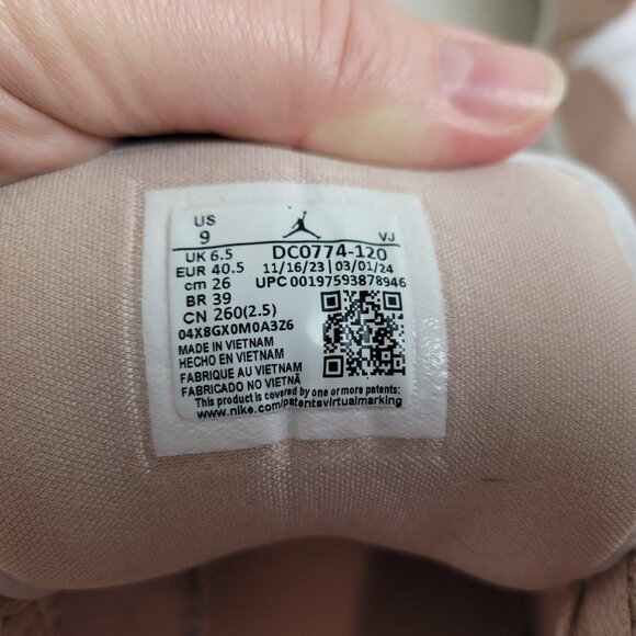 Air Jordan 1 Low Crimson Tint Pink Women's size 9 - Picture 10 of 11